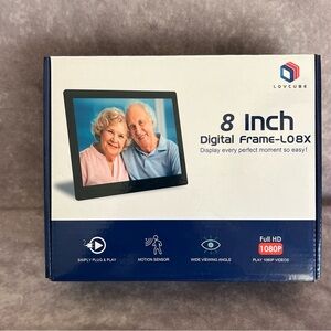 LOVCUBE 8 Inch Digital Frame - Black